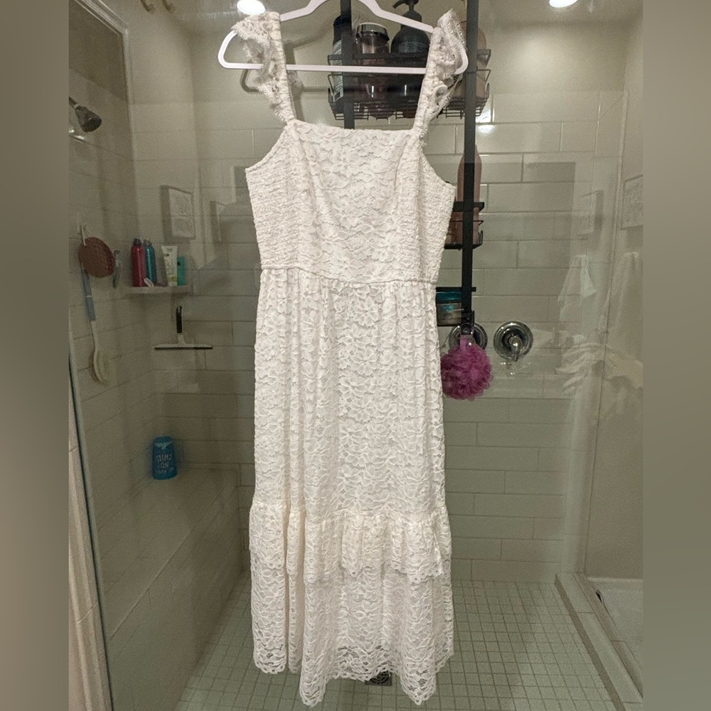 DRAPER JAMES CARRIE MIDI DRESS IN LACE - Picture 2 of 4